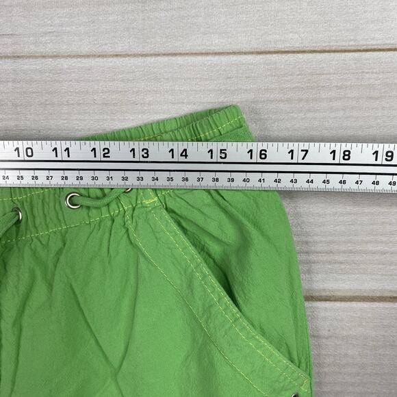 Cappagallo Pants Womens PM Green Capri 100% Cotton Pull On Drawstring - Picture 4 of 10